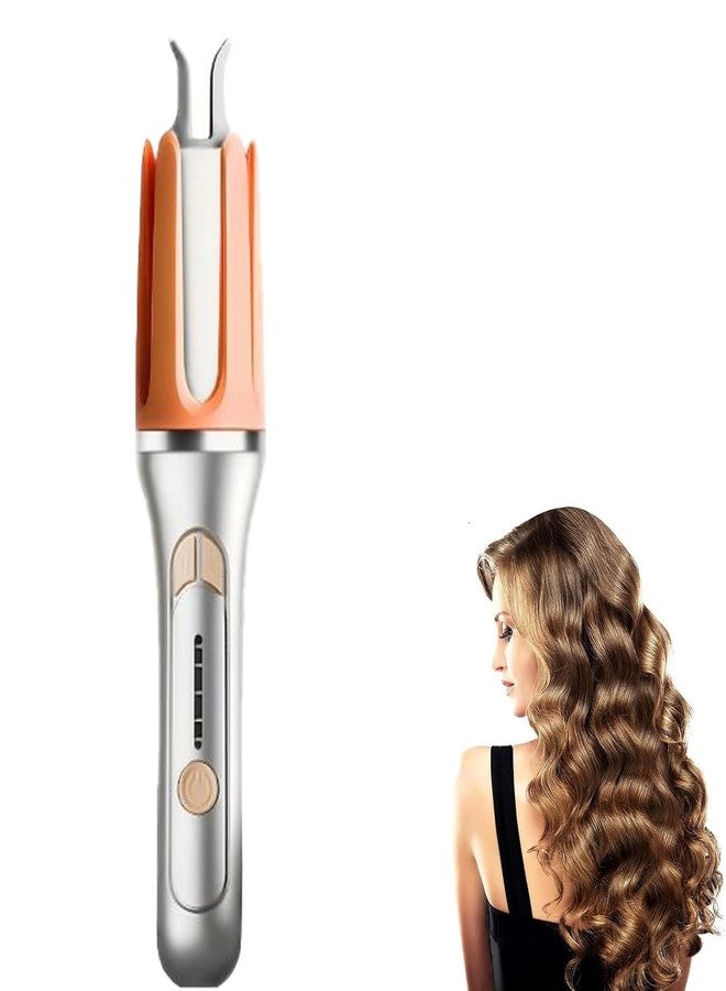 Abhsant Automatic Rotating Curler Easy With Comb & Hair Clips Self-Rotating Hair Curling Wand for All Types 3 Level Adjustment 2-Way Rotation Automatic Shut-Off(COPPER) - Image 1
